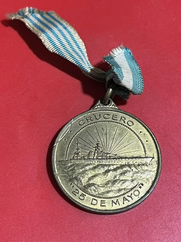 Medalla Binacional Visita Crucero Argentino 25 de Mayo a Montevideo 1938