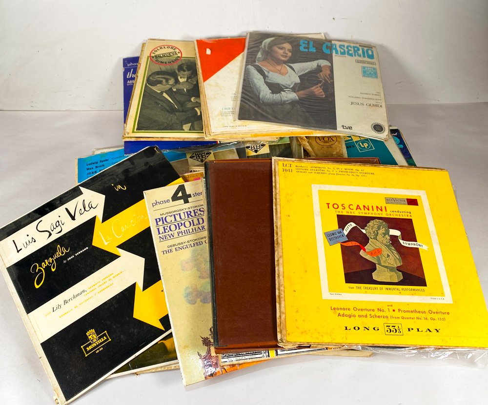 Lote de Discos de Vinilo con Diversos Títulos y Artistas