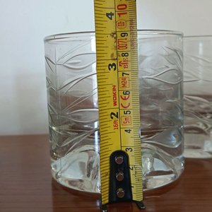 Set de 6 Vasos de Whisky Tallados con Diseño de Hojas - imagen 6