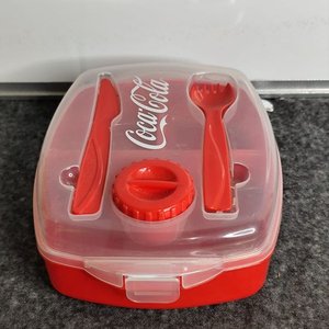 Lanchera Coca-Cola Roja con Cubiertos y Recipiente - imagen 3