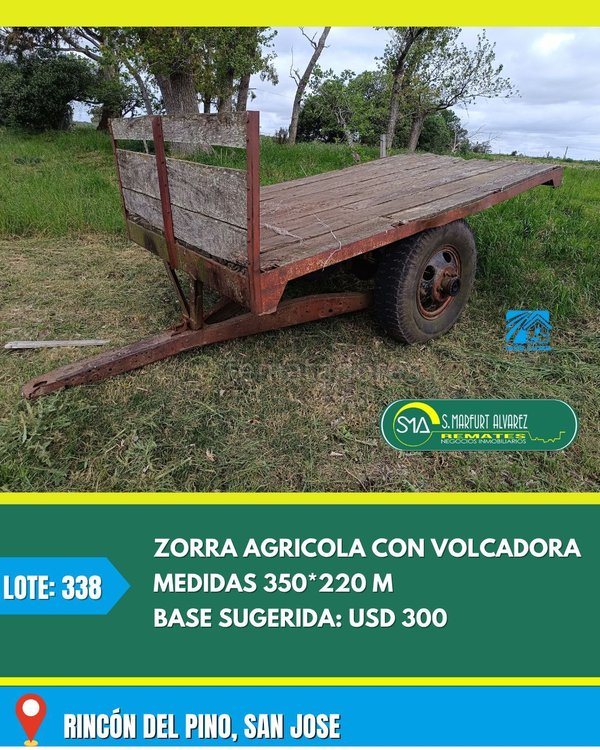 Zorra Agrícola con Volcadora