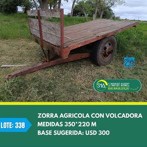 Lote siguiente: Zorra Agrícola con Volcadora
