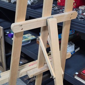 Atril Caballete de Madera Plegable con Caja de Artista - imagen 3