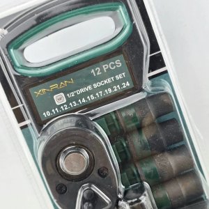 Juego de Llave Rachet y Dados 12 Piezas Marca Xinran - imagen 4