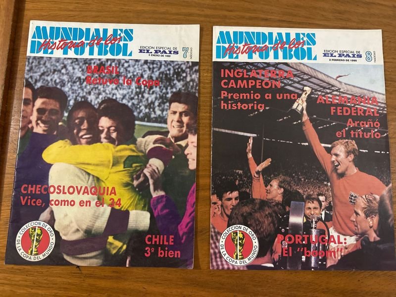 Revistas "Historia de los Mundiales de Fútbol" - Colección Especial El Gráfico