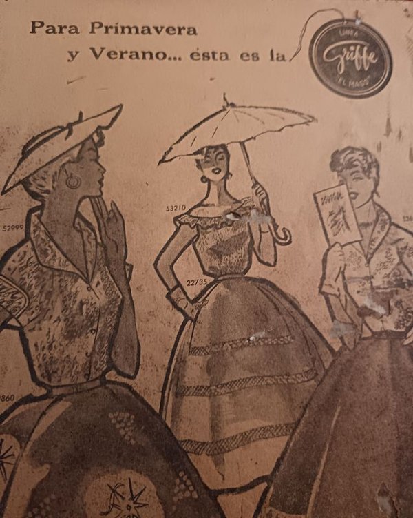 Raro Anuncio de Moda 'Linea Griffe EL MAGO' 1913 - imagen 1