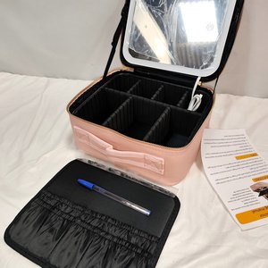 Organizador de Cosméticos Neceser con Espejo y Luz LED USB Nuevo en Caja - imagen 9