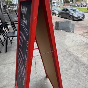 Cartel Pizarra Tipo Tijera Madera 68x137cm - imagen 3