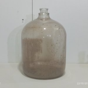 Antigua Damajuana de Vidrio Transparente - imagen 2