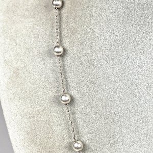Cadena de Plata 925 con Bolitas, 38 cm - imagen 3