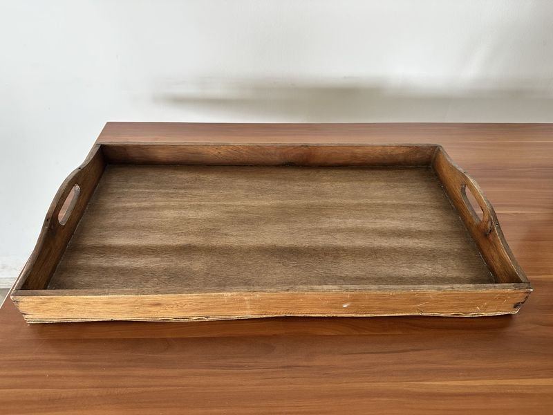 BANDEJA DE MADERA RÚSTICA - Accesorios para el hogar - imagen 5