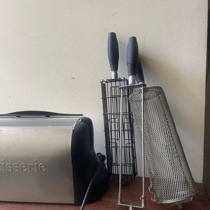 Parrilla Eléctrica Rotisserie de Acero Inoxidable con Tapa de Vidrio - imagen 3