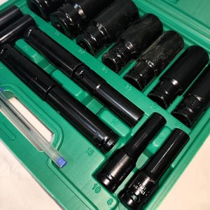 Juego de Dados Largos para Pistola de Impacto, 15 Piezas hasta 32mm - imagen 4