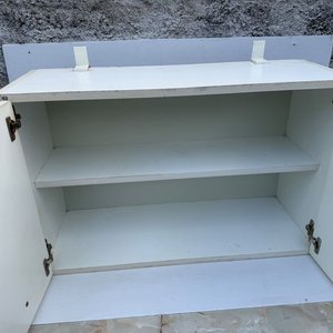 Mueble Aéreo Blanco MDF con Estante - imagen 4