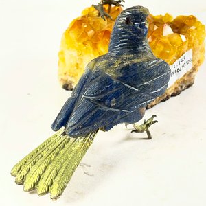 Dos Figuras de Aves en Piedra y Bronce - imagen 4