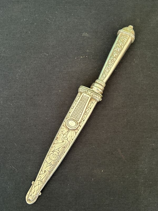 Cuchillo Antonio Franchi calle ituzaingo 136: Pieza escasa de plateria centenaria en plata alta - imagen 10