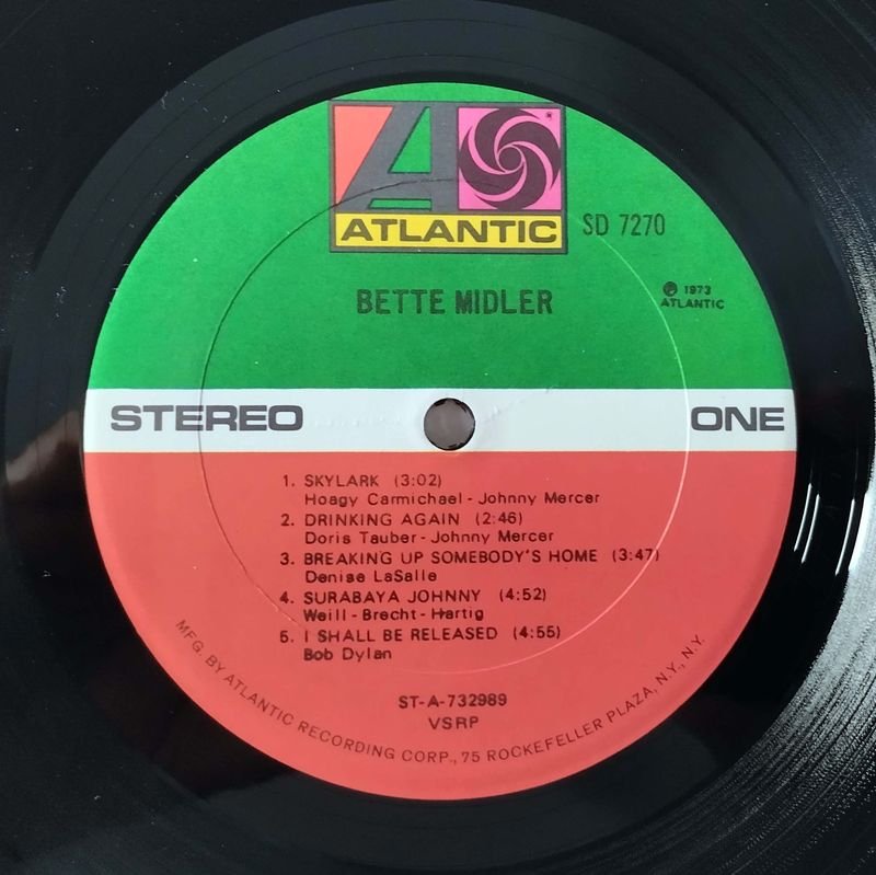 Bette Midler LP Importado USA 1973 - imagen 4