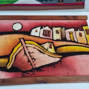 Tapiz Andino y Pintura Costumbrista Firmada 'Tarríia' - imagen 2