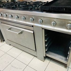 Cocina Industrial Acero Inoxidable 304 con 6 Fuegos, Plancha y Horno - imagen 3