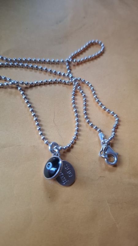 Cadena de plata con dijes - imagen 2