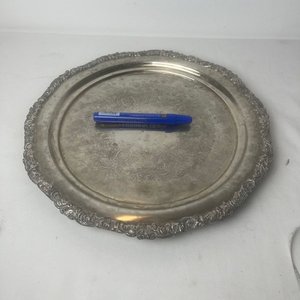 Centro de Mesa Redondo en Platería Cincelada - imagen 5