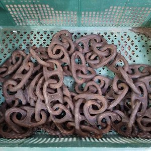 Cadena de Amarre Náutica Antigua con Eslabones Reforzados de Hierro Fundido - imagen 4