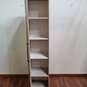 Estantería Beige con Puerta y Estantes Interiores (44x41x202 cm) - imagen 2