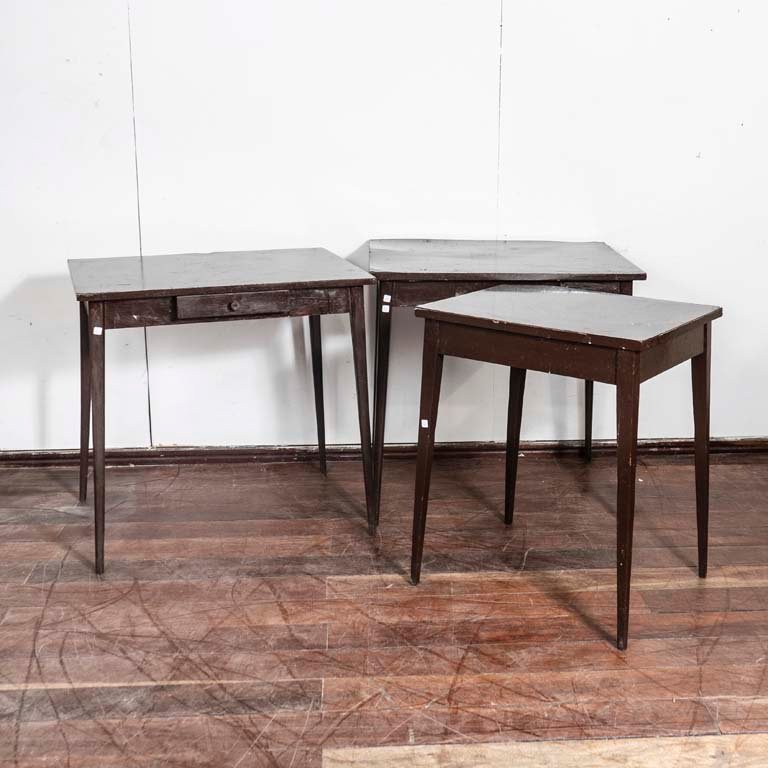 Lote anterior: Mesas de madera con detalles en la madera y enchapado