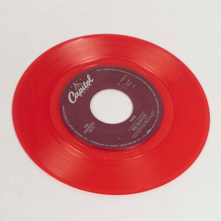 Disco Vinilo Single The Beatles "Rain" Capitol Records Rojo Coleccionista USA