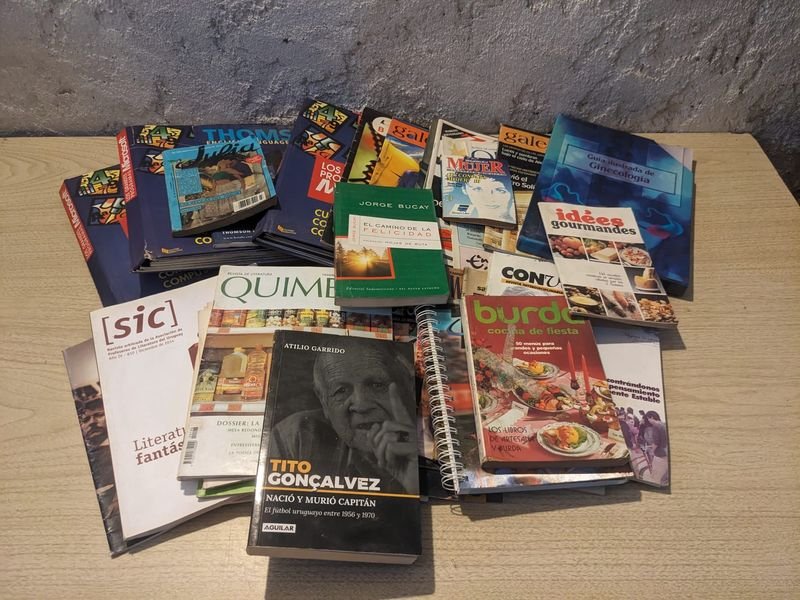 Colección de libros y revistas en español