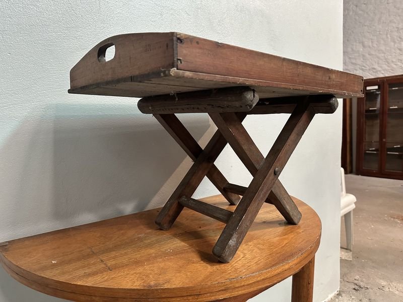 Mesa Auxiliar De Madera - Tabla de madera antigua con diseño clásico - imagen 9