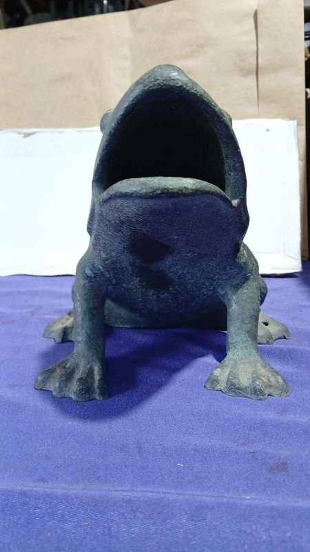 Bronce Hermoso Sapo de Bronce con Peso y Dimensiones - imagen 3