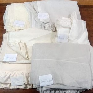 Lote de 6 Cortinas Blancas y Crudas con Diversas Texturas y Medidas - imagen 8