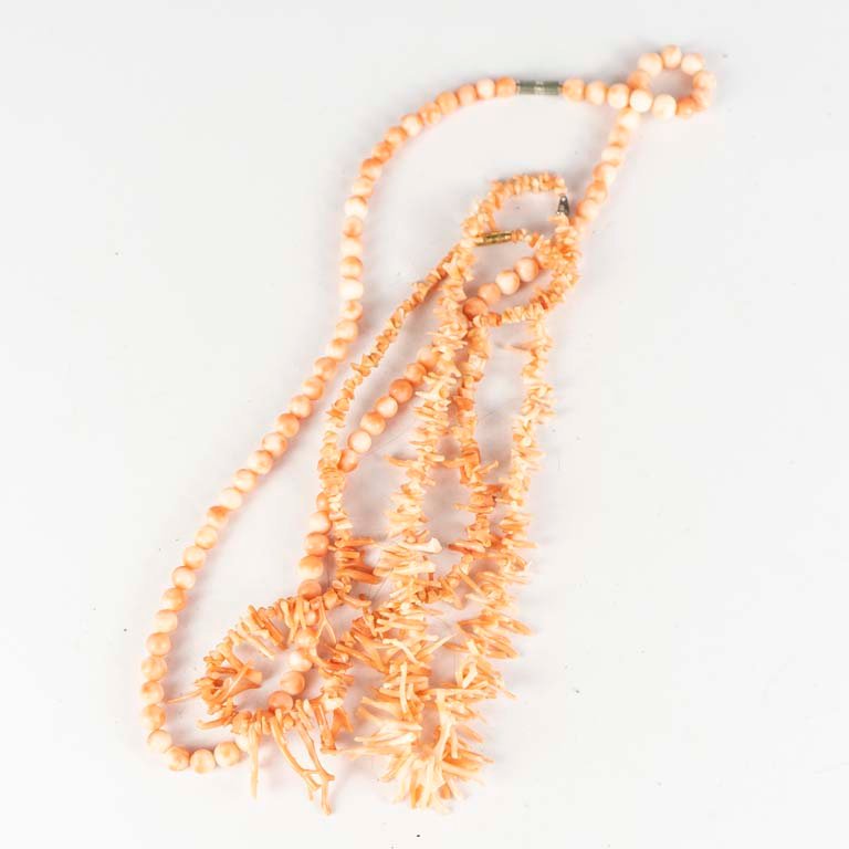 Collares de oro con perlas y cadena larga - imagen 2