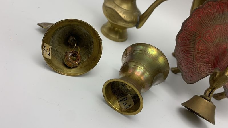 Colección de Bronce con Campana, Ciervo y Otros - imagen 4
