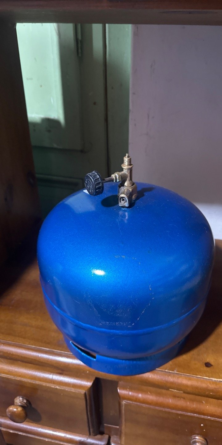 Garrafa de Gas Azul con Válvula