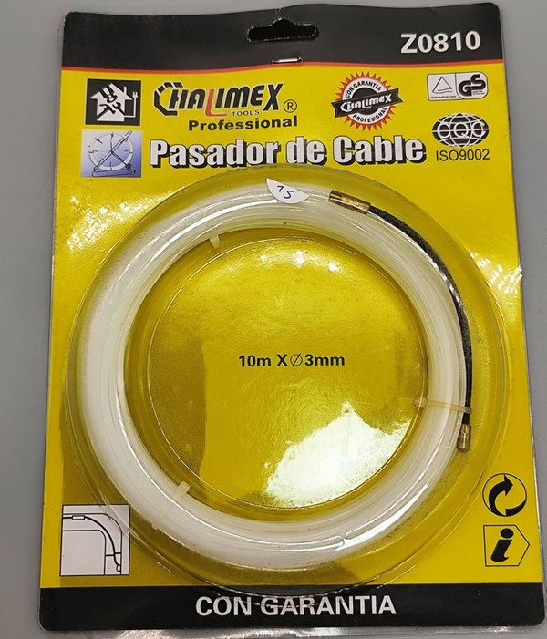 Pasacables Profesional 10m x 3mm con Guía de Acero - Marca CHALIMEX - imagen 1