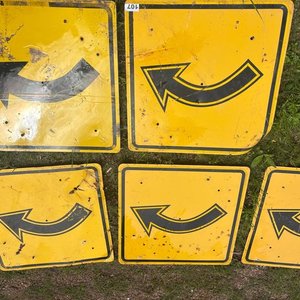 Lote de 5 Carteles de Señalización Vial de Curva - imagen 3