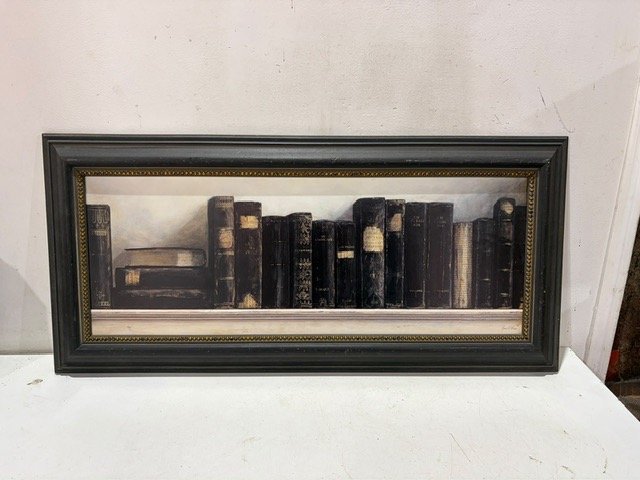 Cuadro de Libros Antiguos enmarcado
