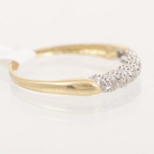 Anillo Medio Sin Fin de Oro 18k con Brillantes - imagen 2
