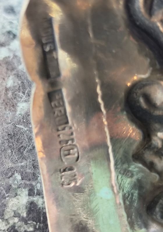 Pieza decorativa labrada en plata peruana 925 - imagen 4