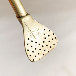 Bombilla de Plata Criolla con Grabados y Estampilla "Plata" - imagen 3