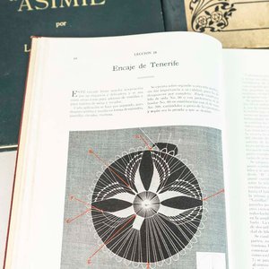 Lote de 3 Libros Antiguos de Corte, Confección y Bordado - imagen 2
