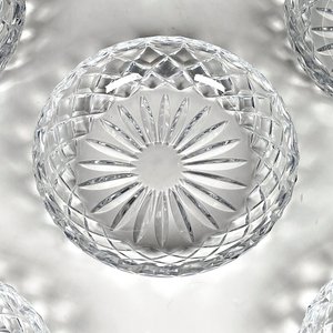 Seis Platillos Despojadores de Cristal Tallado - imagen 2