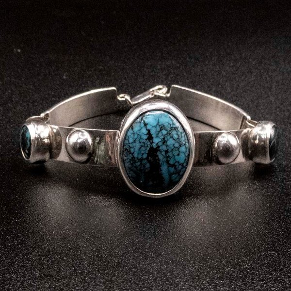 Pulsera de Plata 950 con Turquesas - imagen 1