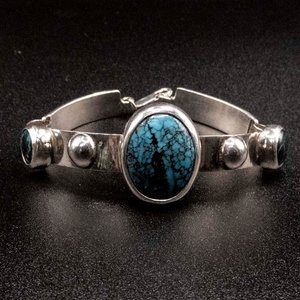 Pulsera de Plata 950 con Turquesas - imagen 1