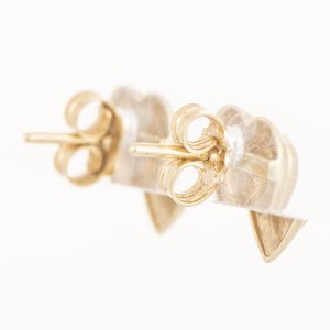 Par de Arracadas Corazón Oro 18k con Brillantes - imagen 2