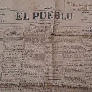 Lote anterior: Diario "El Pueblo" de Paysandú - Edición del 25 de Julio de 1898