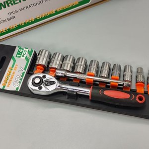 Juego de Bocallaves 1/4" Jngek 12 Piezas Cromo Vanadio - imagen 4