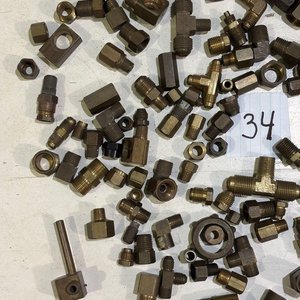 Lote de 100 Piezas de Conexiones de Bronce para Tuberías - imagen 2